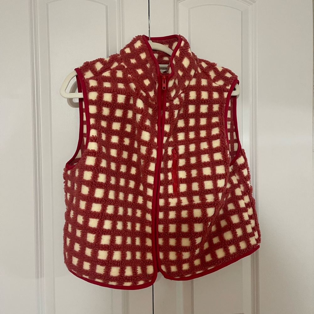 Midnight Lunch Red Gingham Cropped Vest